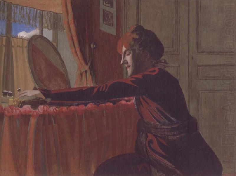 Gabrielle Vallotton at her Dressing Table, Felix Vallotton